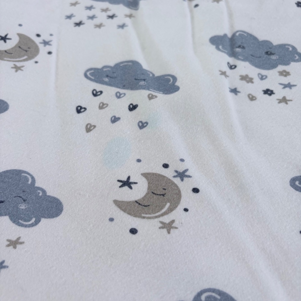 Yoefoss Baby Sleep Sack 6-12 Months Blue Cloud Moon Minky Lined SS-M-006-M - Picture 10 of 11